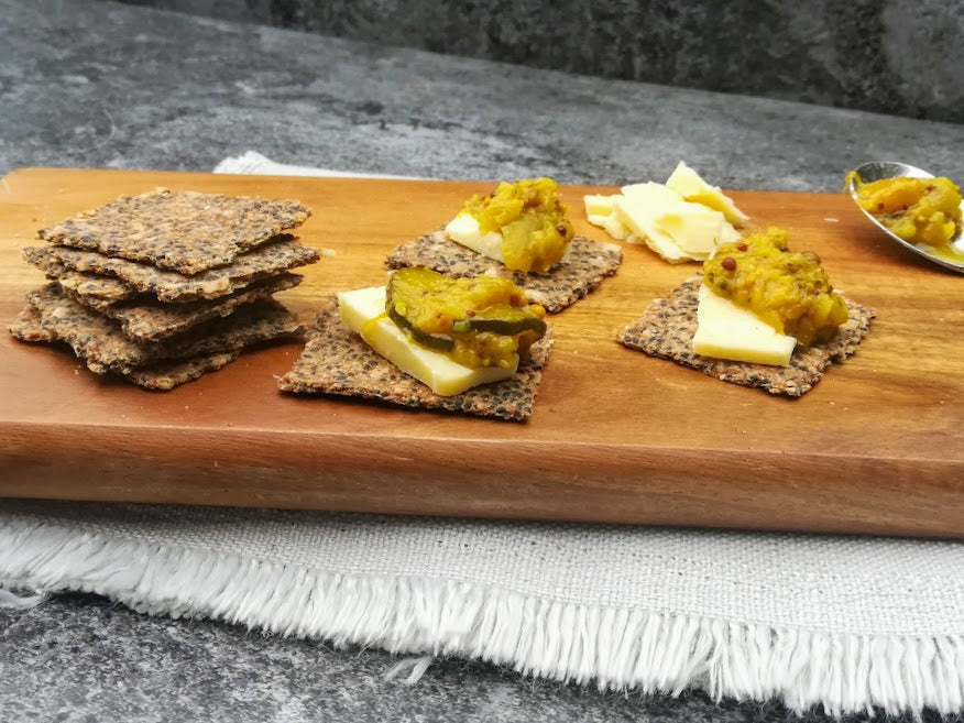 Savoury, keto cracker recipe, good for people following a keto or gluten free diet