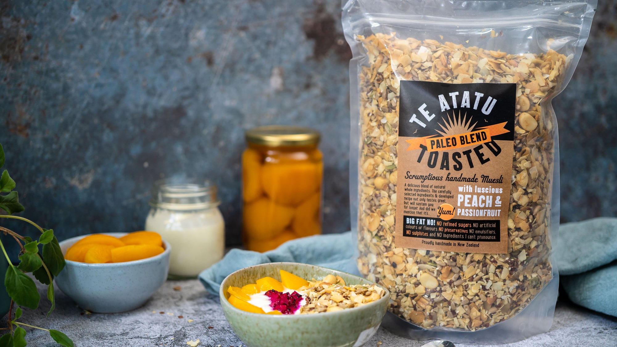 Te Atatu Toasted - healthy low sugar breakfast cereals that will keep you full up until lunchtime. Packed with seeds, nuts and wholegrain ingredients
