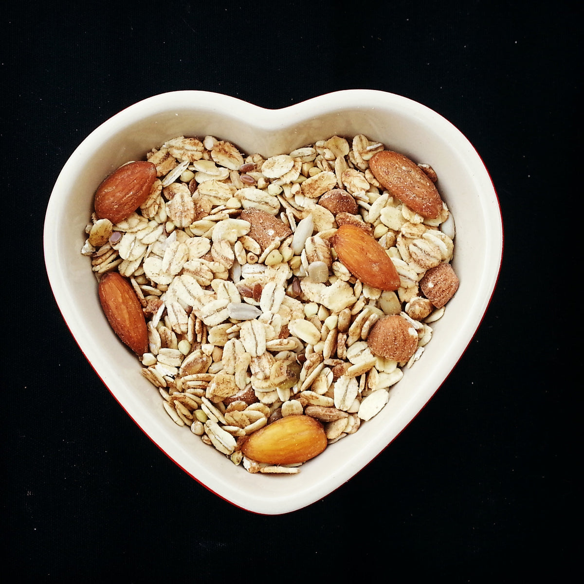 Oat based Muesli that is delicious, has no fried fruit, low sugar, low salt, high in fibre, high in protein and all natural. Made in New Zealand. Diabetic friendly 